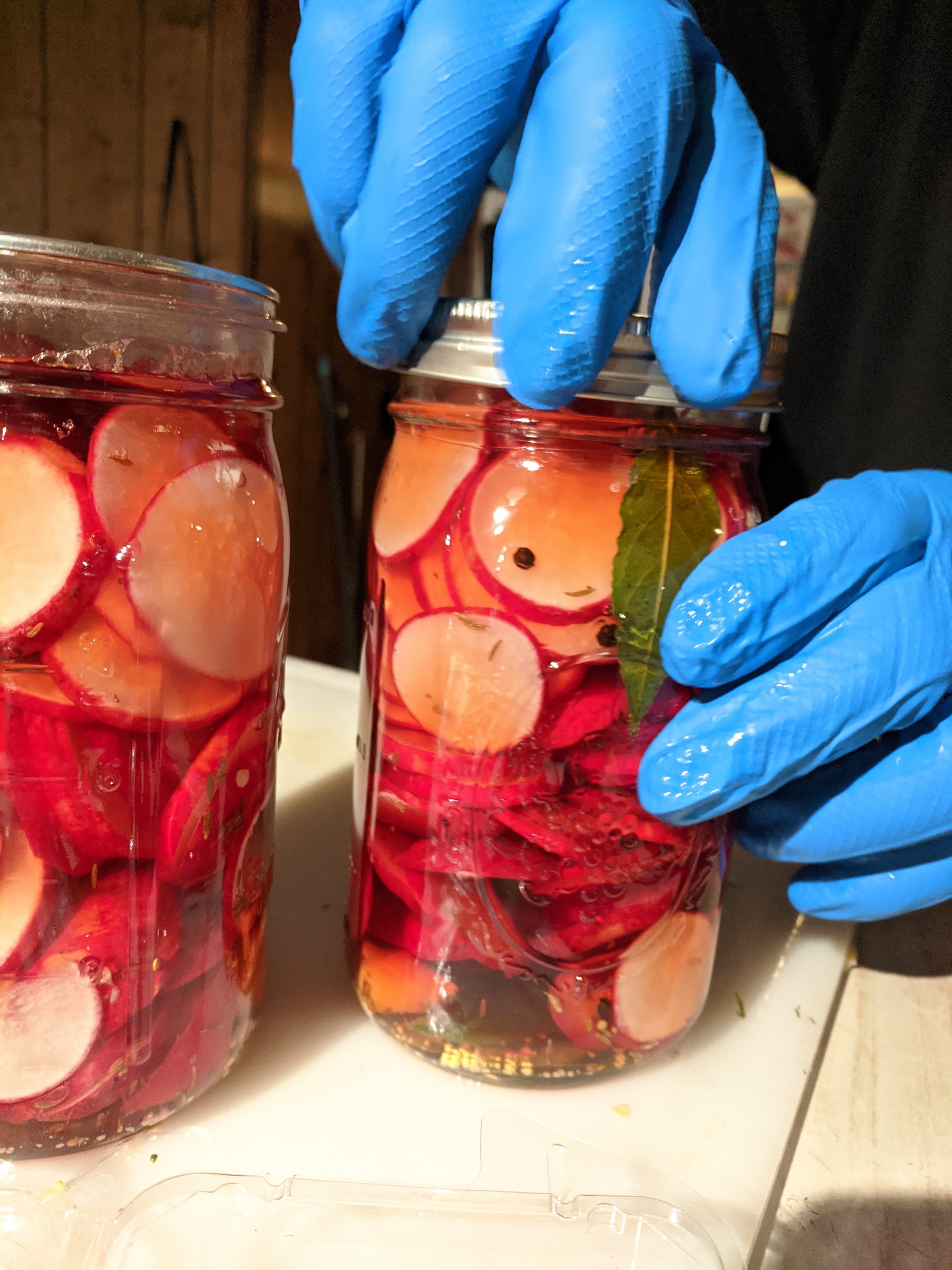 Hands-on radish brining process